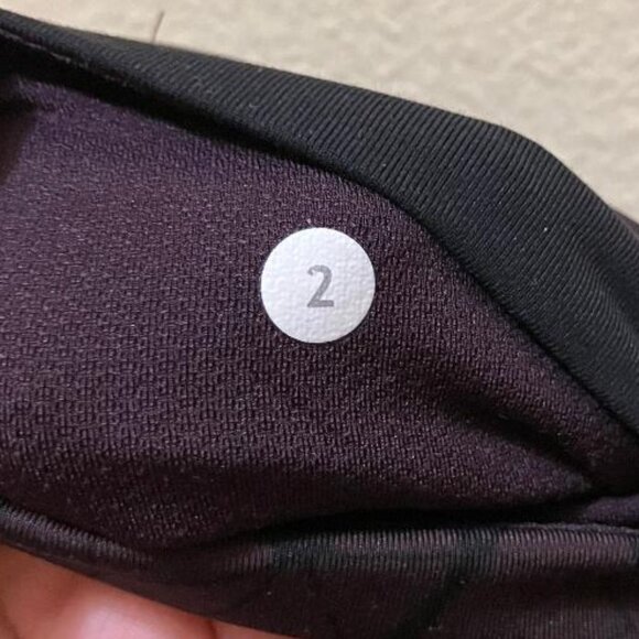 Lululemon Inspire 7/8 Tight II Luxtreme/Mesh Star Crushed Black Cherry Size 2 - Picture 6 of 6